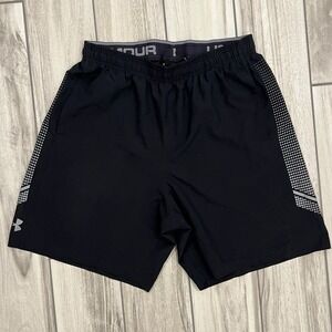 Under Armour Loose Heatgear Shorts Men's Sz Large Black